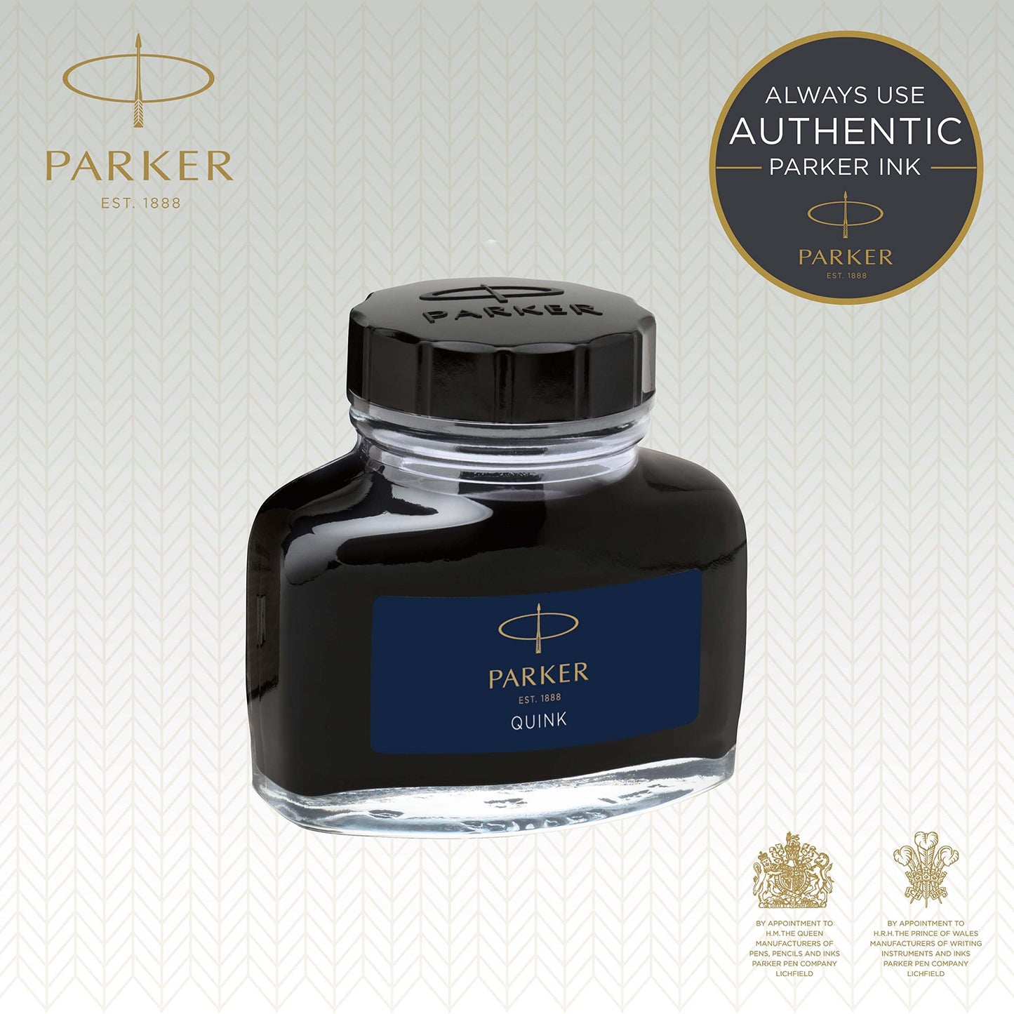 Parker Fountain Pen Ink Bottle | Blue QUINK Ink | 57 ml Fountain Pen Refill box