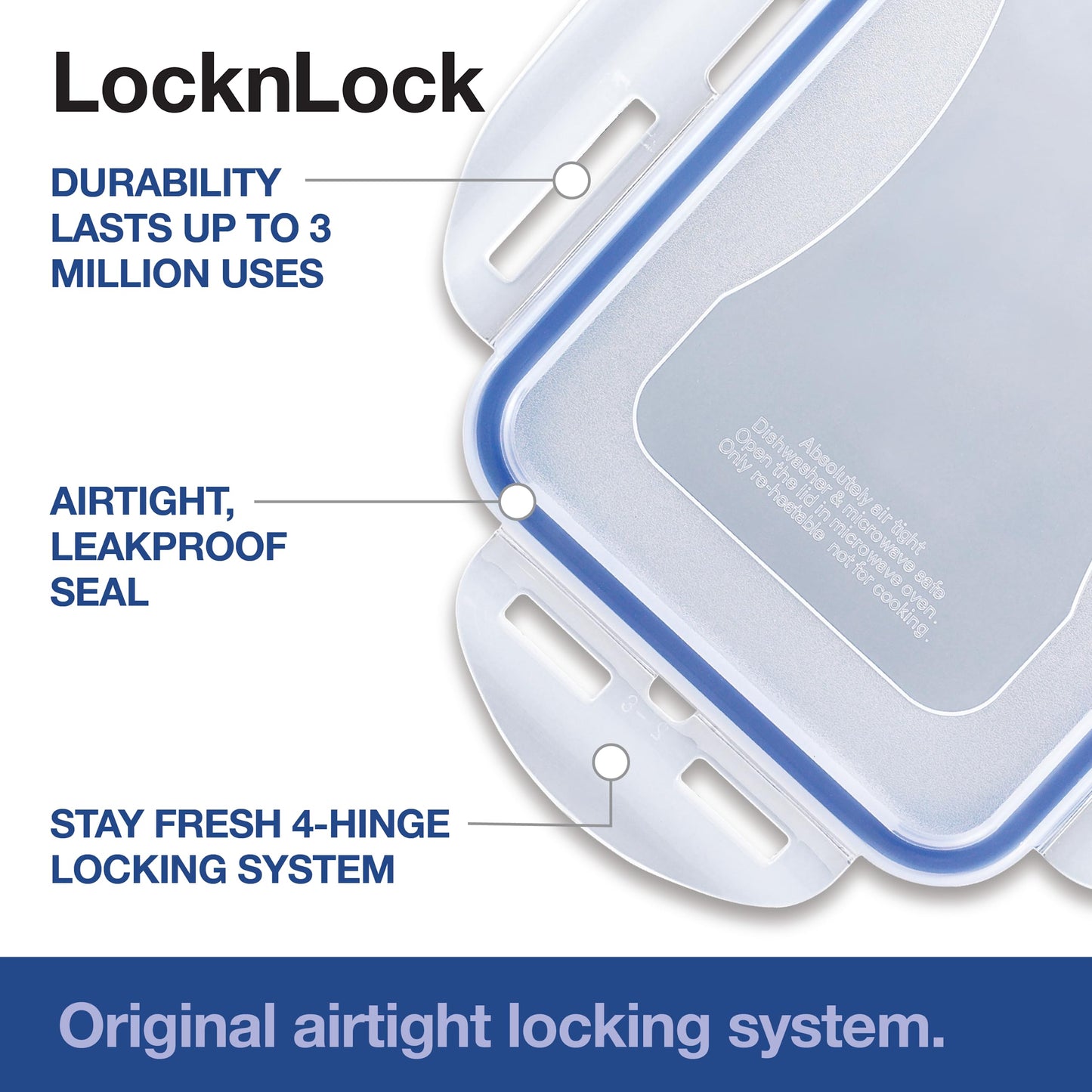 LocknLock HPL700 PP Classic kitchen caddy, 257 x 157 x 191 mm, 5 L, 100% airtight, clever locking system, storage container, bulk can, flour storage, cornflakes dispenser 5 l (Pack of 1)