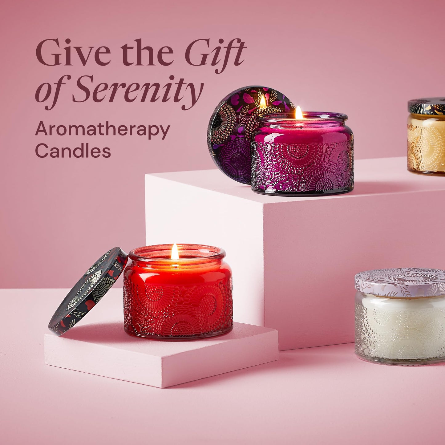 50th Birthday Gifts for Women – Scented Candles Gifts for Women – Elegant & Fun Gift Box 'Fabulous at 50' with 4 Aromatherapy Scented Candles for Her 50th Birthday