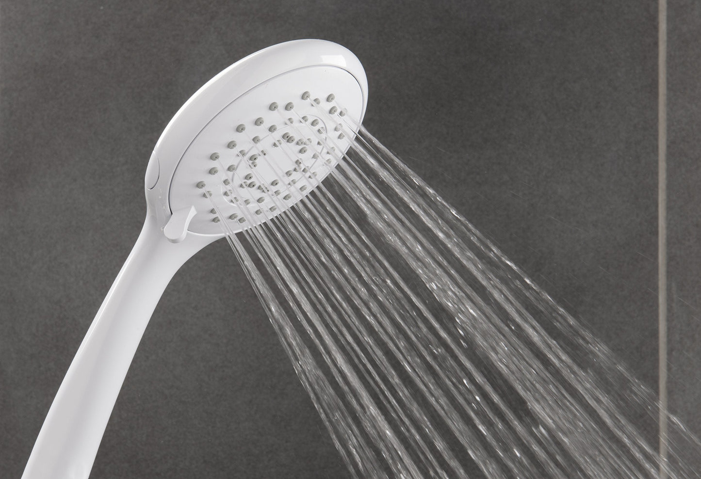 Shower Accessories - Shower Heads - Triton 7000 Series Five Position Shower Head White Stand Alone Single