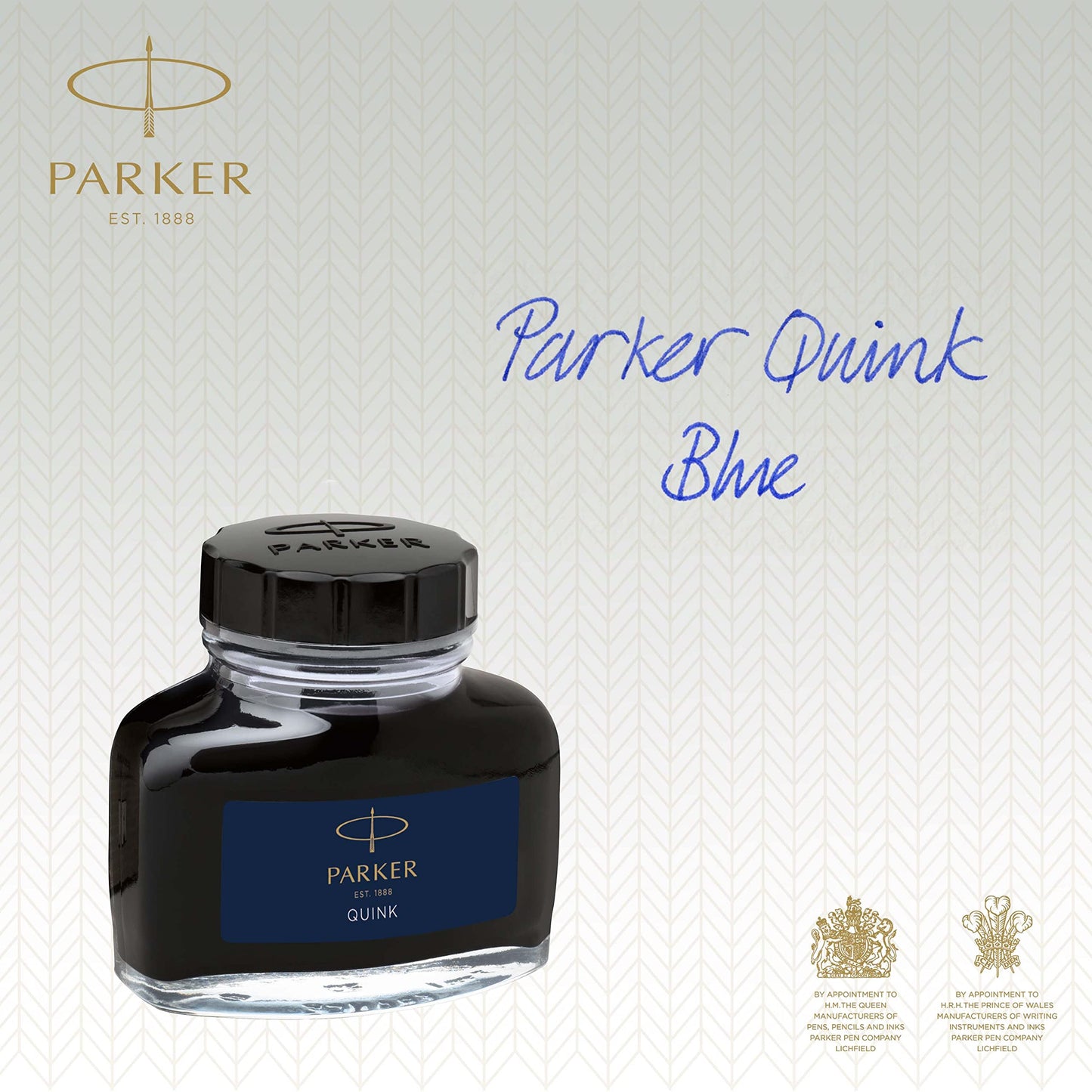 Parker Fountain Pen Ink Bottle | Blue QUINK Ink | 57 ml Fountain Pen Refill box