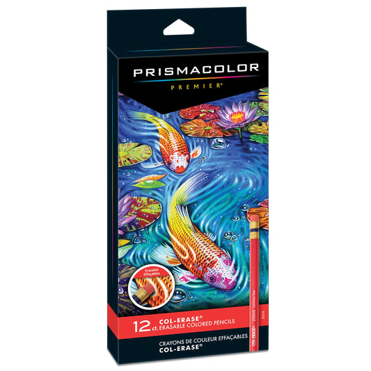 Prismacolor Col-Erase Erasable Colored Pencil, 12-Count, Assorted Colors (20516)