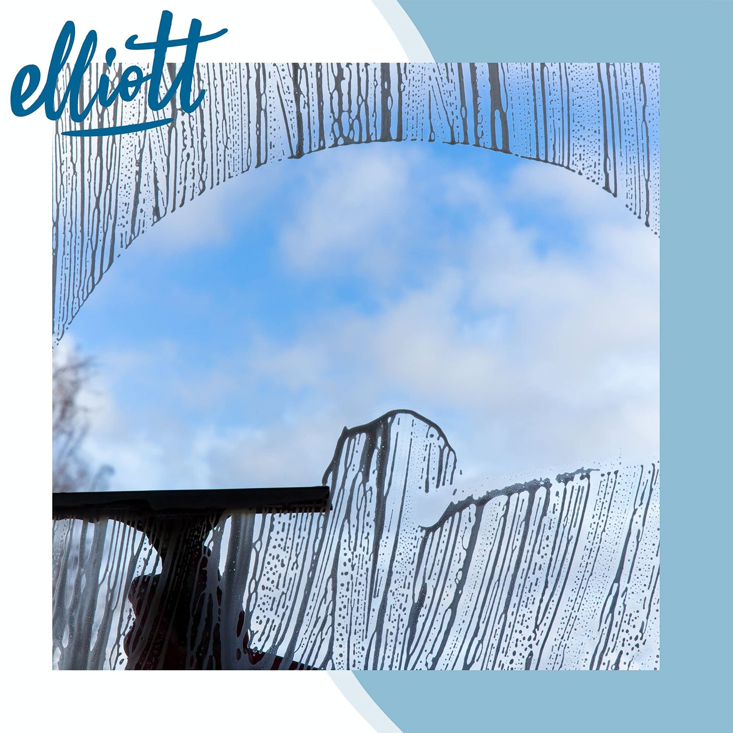 Elliott Multi-Purpose Window Squeegee perfect for streak free cleaning on Windows, shower screens, cars and mirrors, Aluminium frame housing a 20cm rubber squeegee with an ergonomic Grey Handle.