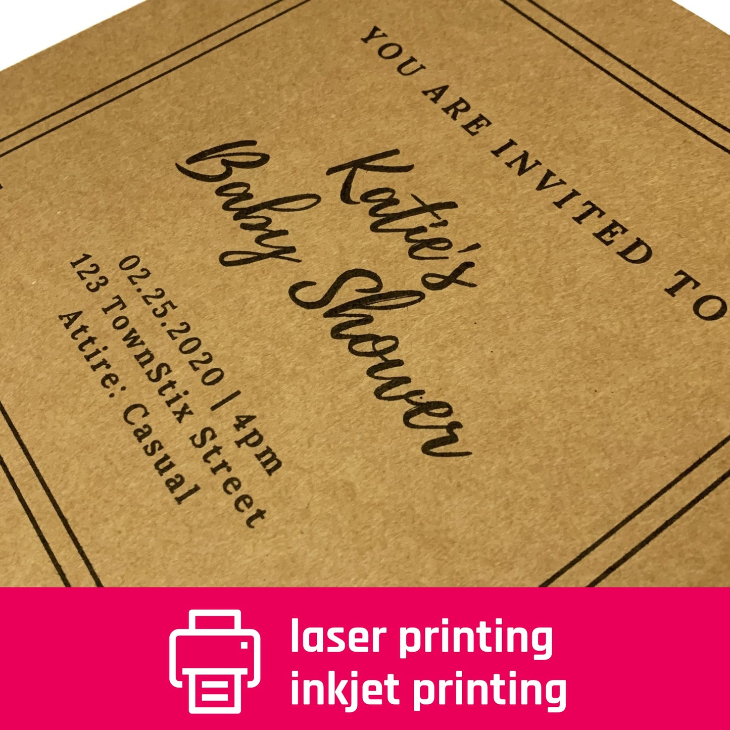 50 Sheets, Brown Kraft Paper Card A4 - 200gsm A4 (50 Sheets)