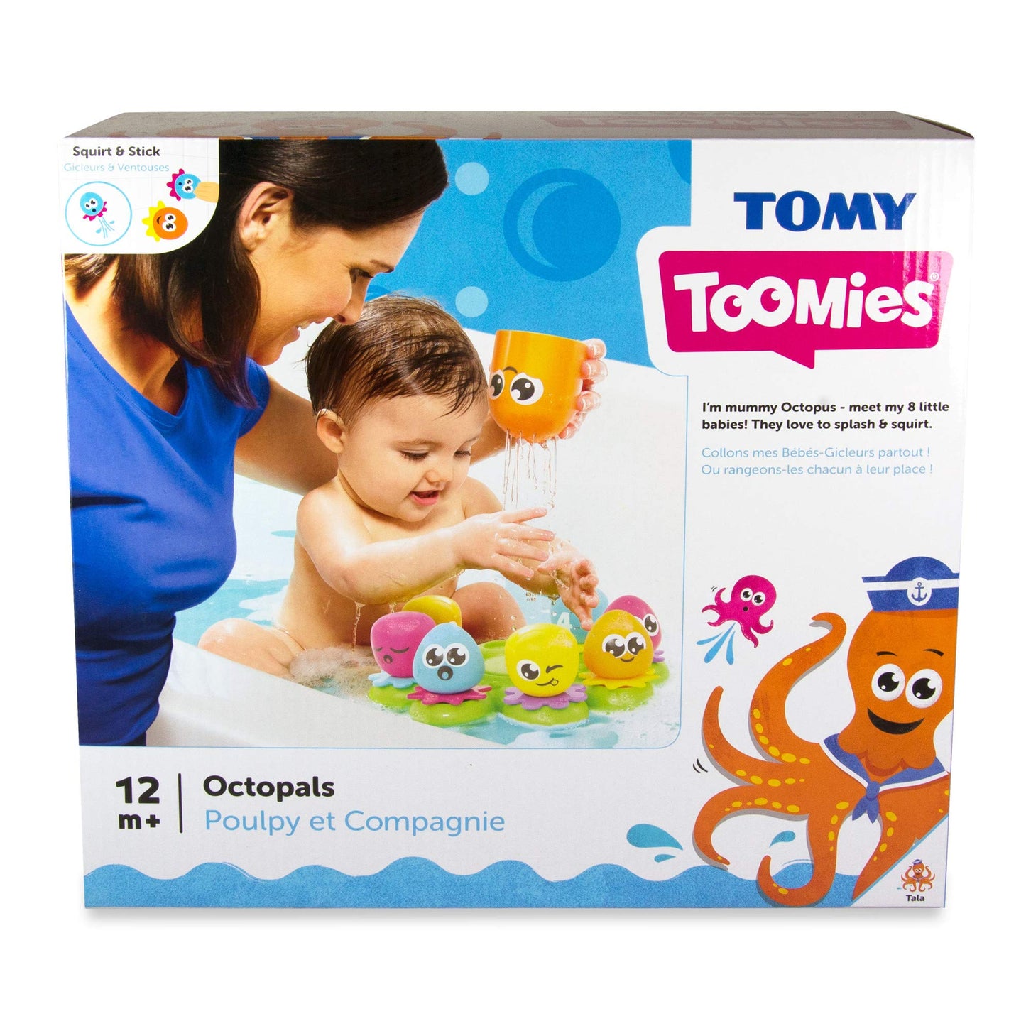 TOMY Toomies Octopals Number Sorting Baby Bath Toy | Educational Water Toys For Toddlers | Suitable For 1, 2 and 3 Years Old Boys and Girls