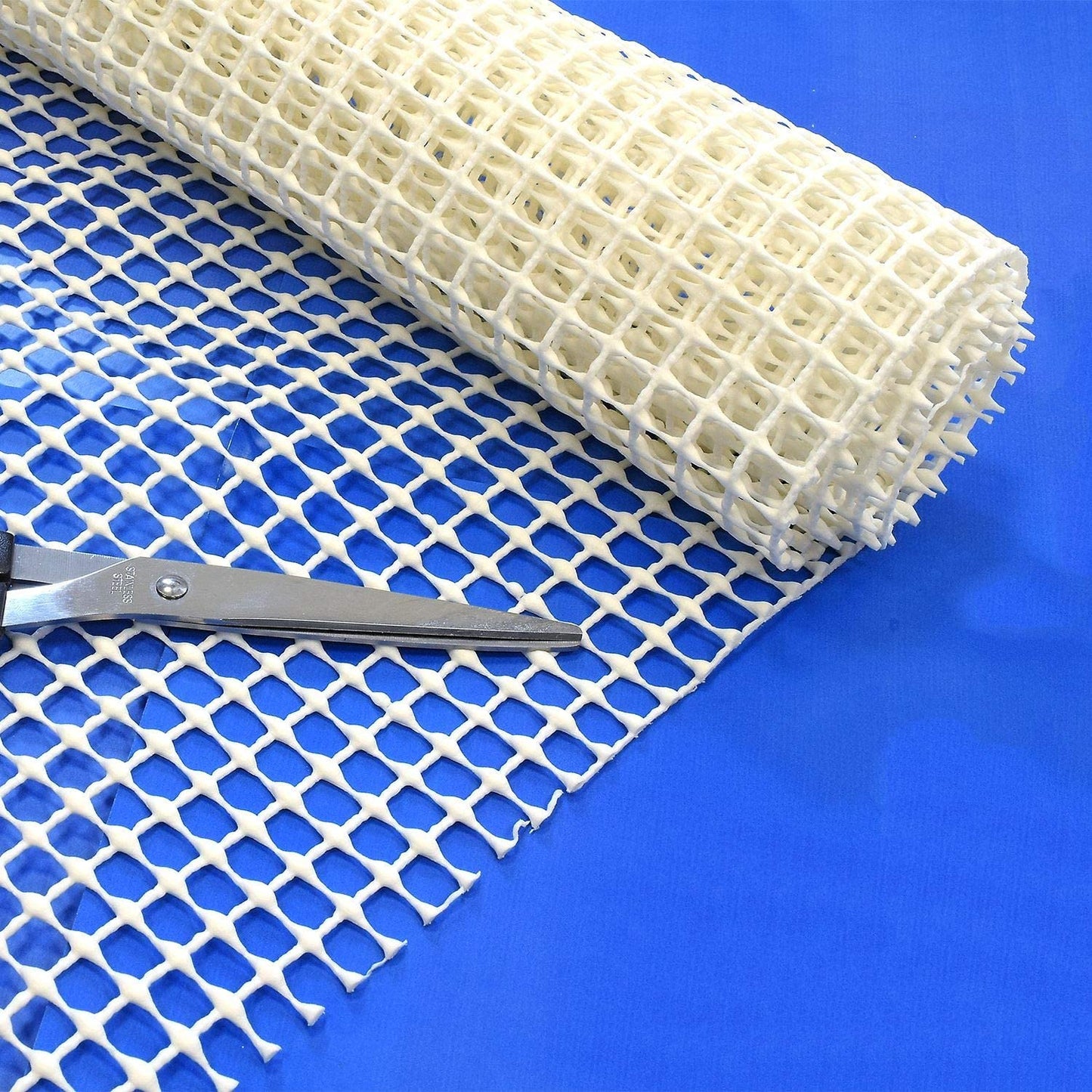 Rug Gripper Anti Slip Underlay (200 X 150 Cm) Multi Purpose Liner Non Slip Mat Mesh for Hard Floors Cushions, Drawer, Backing or Stopper Pad 200 X 150 Cream