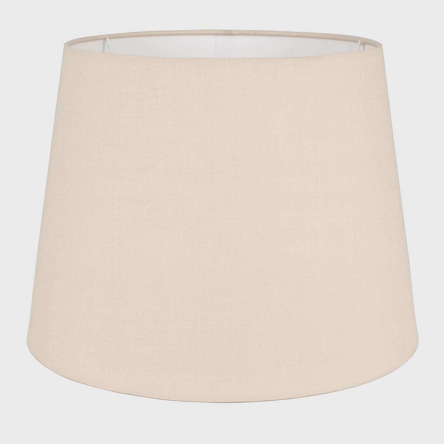 Large Modern Tapered Table/Floor Lamp Light Shade in a Beige Fabric Finish Large