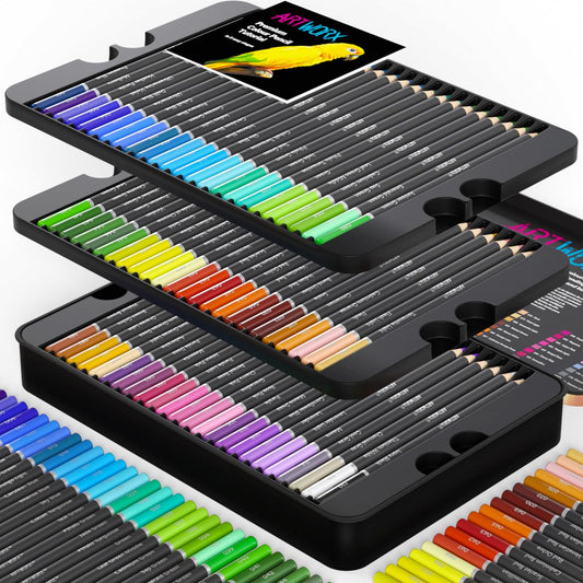 Artworx Premium Artist Colouring Pencils - 72 Coloured Pencils For Adults - Coloring Pencil Crayons Set