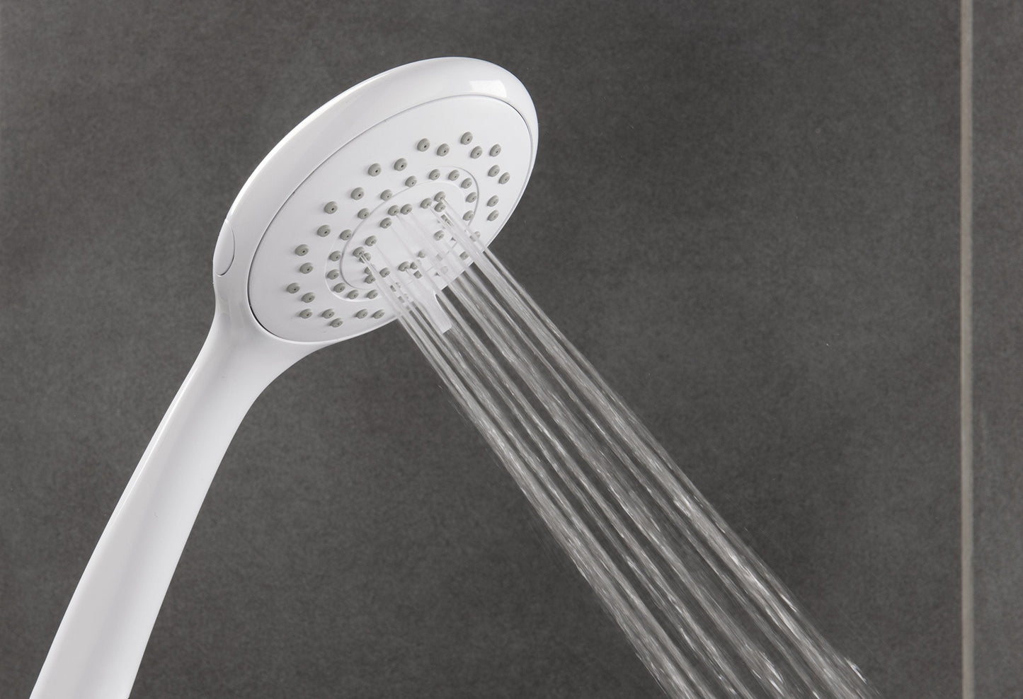 Shower Accessories - Shower Heads - Triton 7000 Series Five Position Shower Head White Stand Alone Single