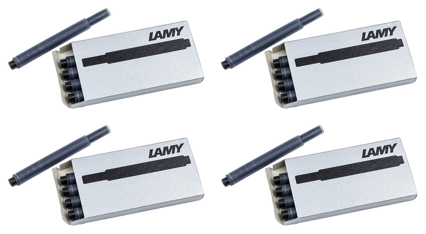 LAMY Black T10 Fountain Pen Ink Cartridges 4 Packs (LAM-T10-BLK4PAC)