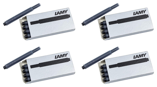 LAMY Black T10 Fountain Pen Ink Cartridges 4 Packs (LAM-T10-BLK4PAC)