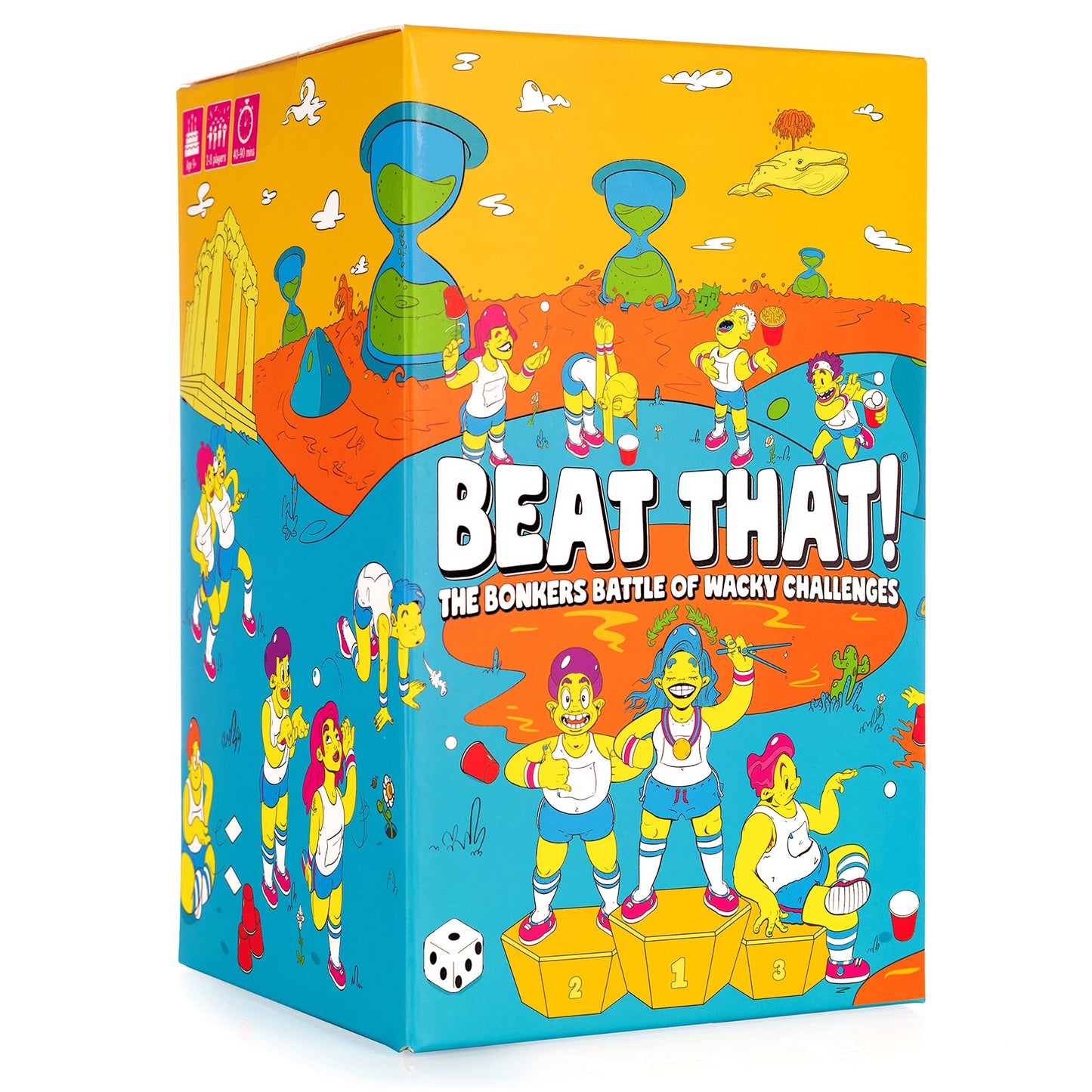 Gutter Games Beat That! - The Bonkers Battle of Wacky Challenges - Family Party Game for Kids & Adults - Card and Board Games for Families - Great Stocking Fillers for Parties & Family Games Nights Main Game