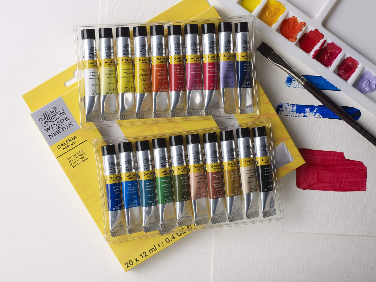 Winsor & Newton, Galeria Acrylic, 20x10ml Tube Set 20 X12ML TUBE SET