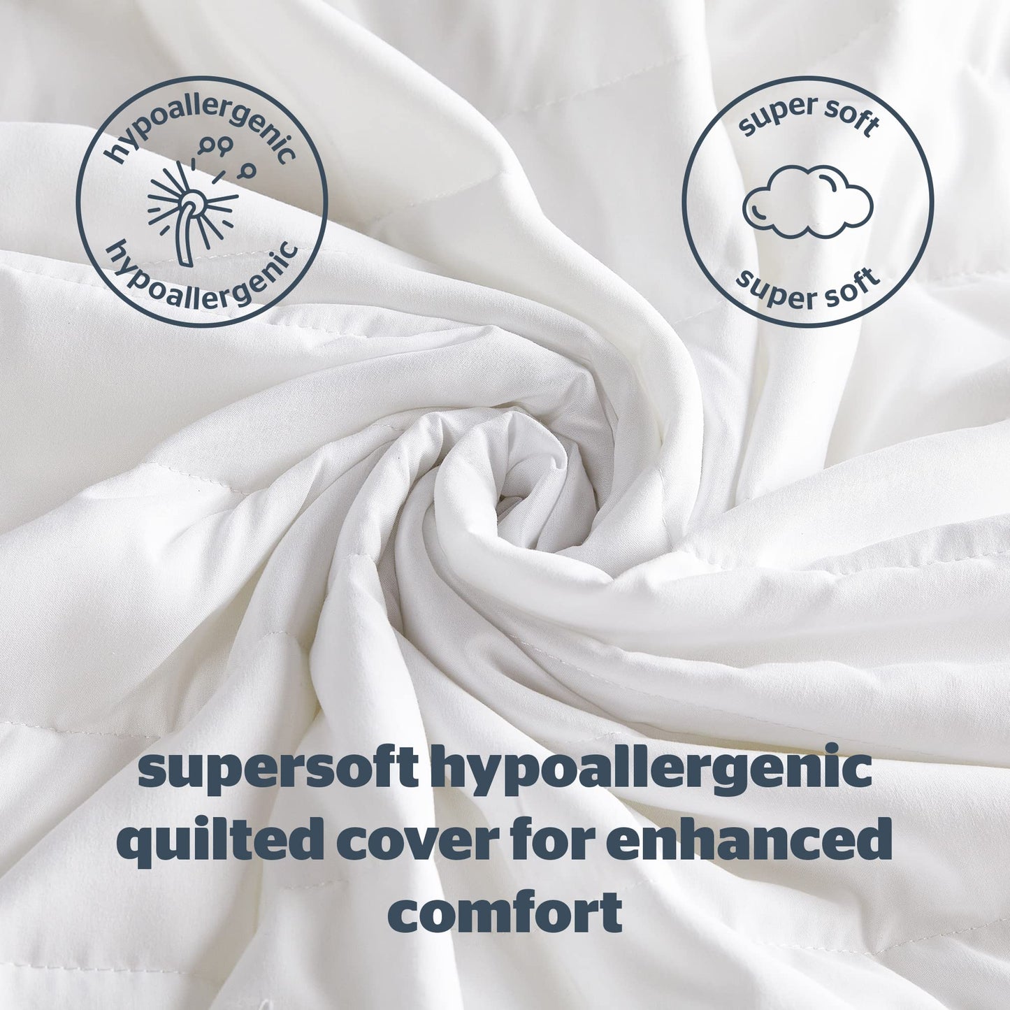 Silentnight Quilted Super Mattress Protector – Premium Luxury Mattress Cover Protector Pad with Extra Deep Elasticated Straps – Hypoallergenic, Super Soft and Machine Washable - Super King, White