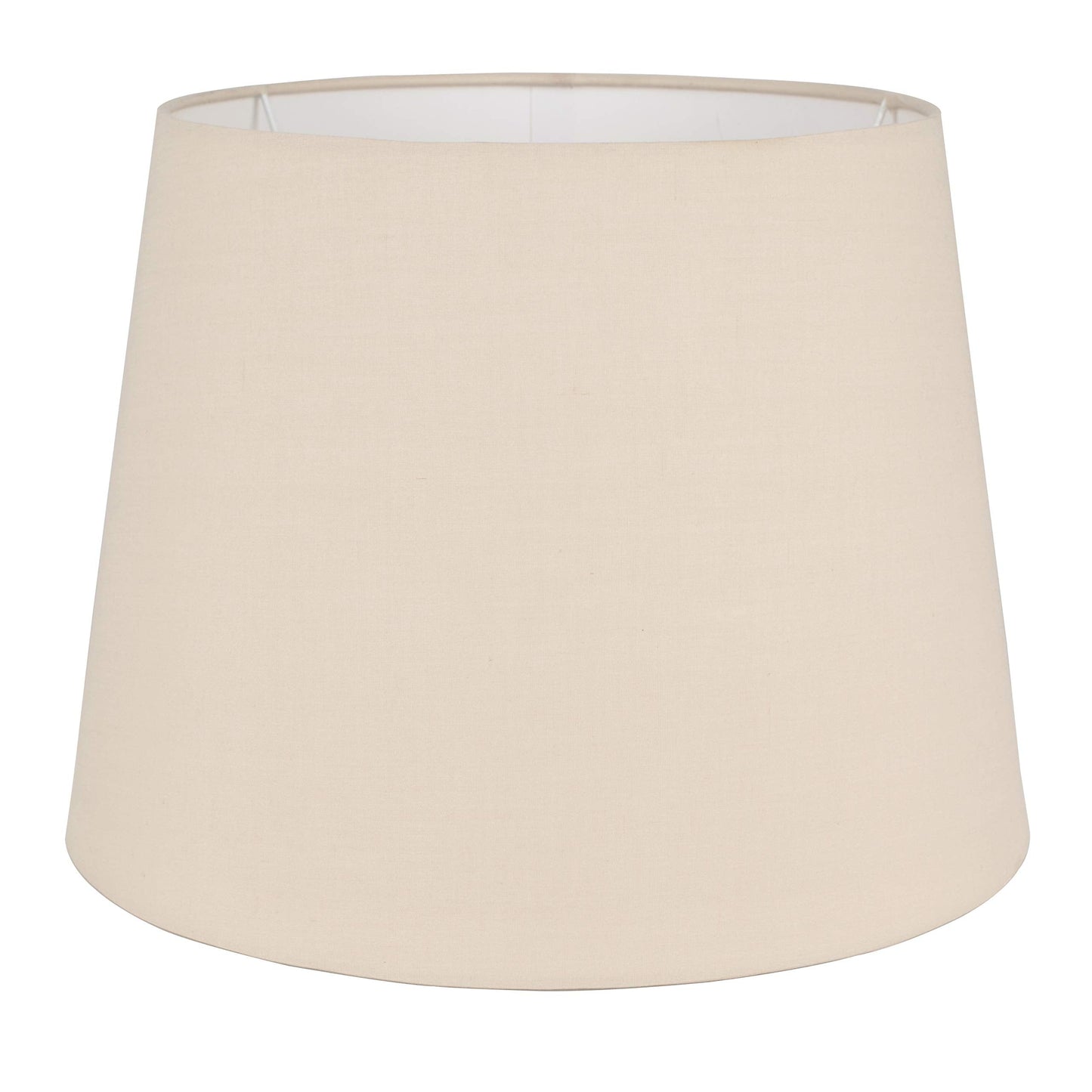 Large Modern Tapered Table/Floor Lamp Light Shade in a Beige Fabric Finish Large