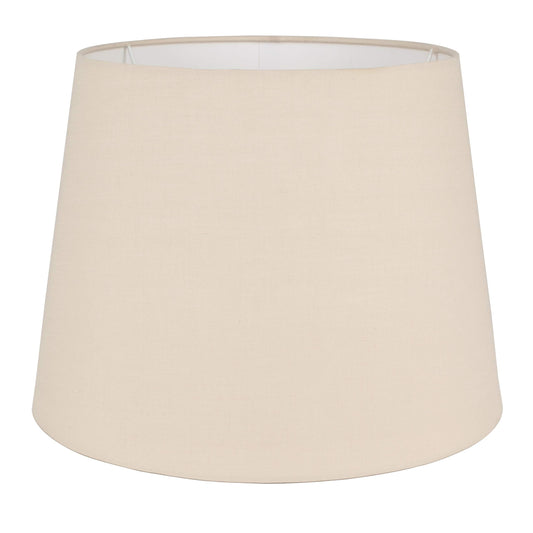 Large Modern Tapered Table/Floor Lamp Light Shade in a Beige Fabric Finish Large