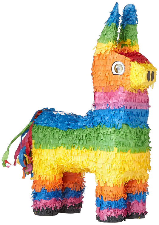 Multicolor Burro-Shaped 3D Pinata (56cm x 35cm) 1 Piece - Durable and Vibrant Design, Perfect for Parties and Celebrations