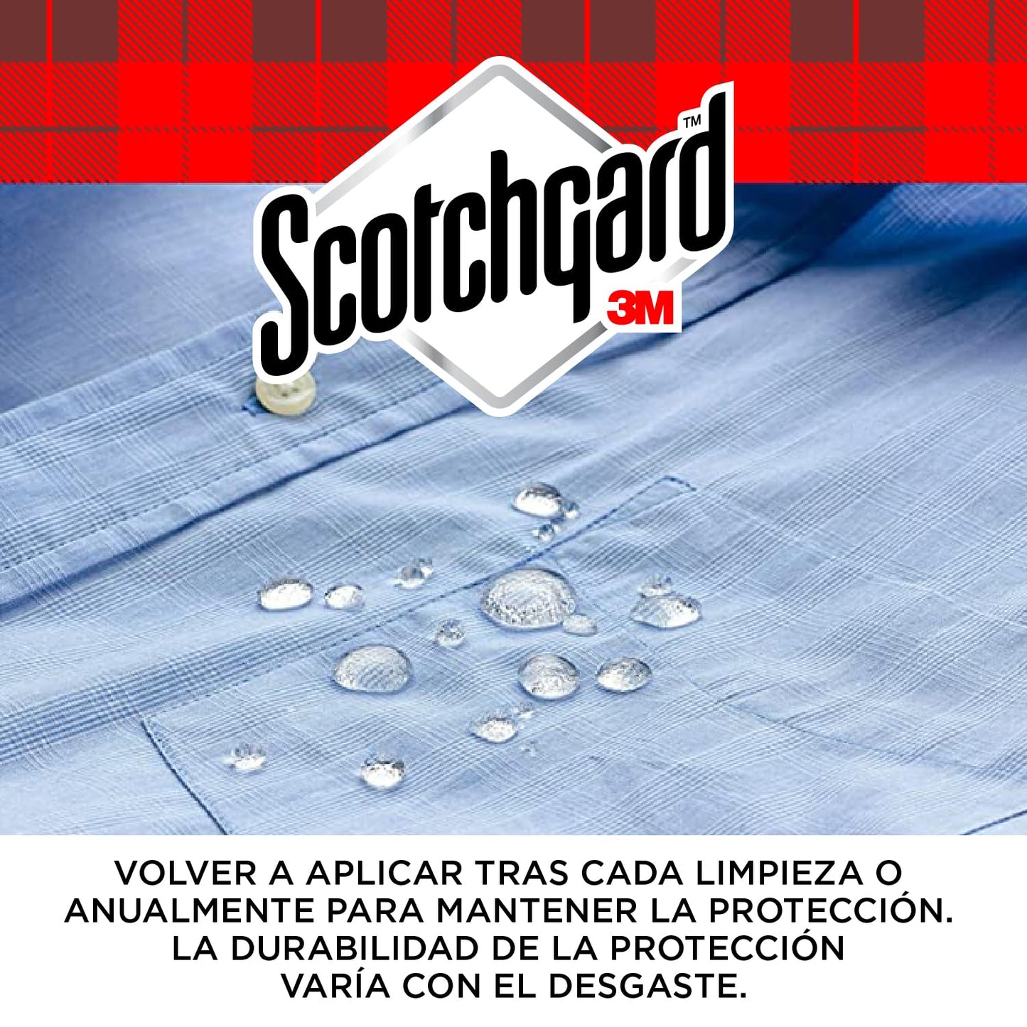 Scotchgard Fabric Water Shield, 1 Can x 400ml - Water Repellent Spray for Clothing and Household Upholstery Items, Long-Lasting Fabric Protector Single