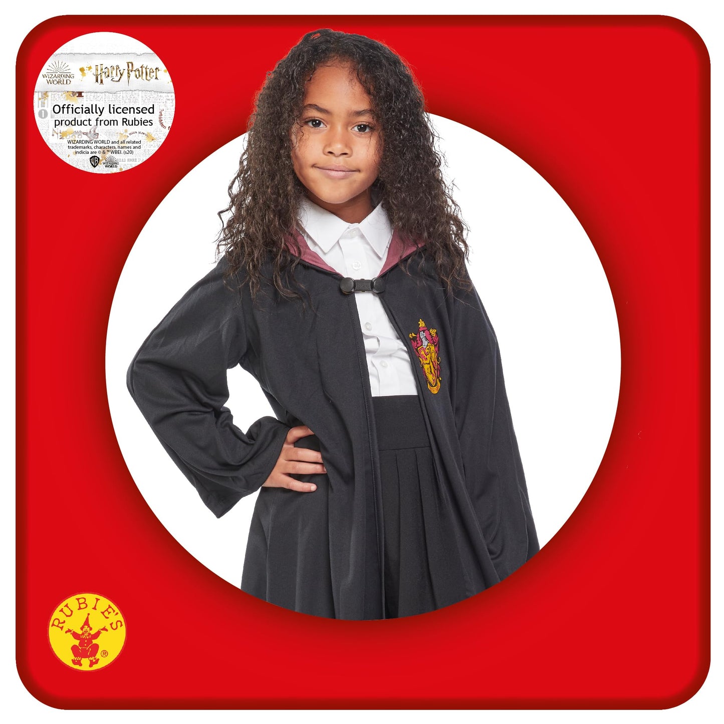 Rubie's Official Harry Potter Gryffindor Classic Robe Costume, Childs Fancy Dress 11-12 Years GRYFFINDOR ROBE Single