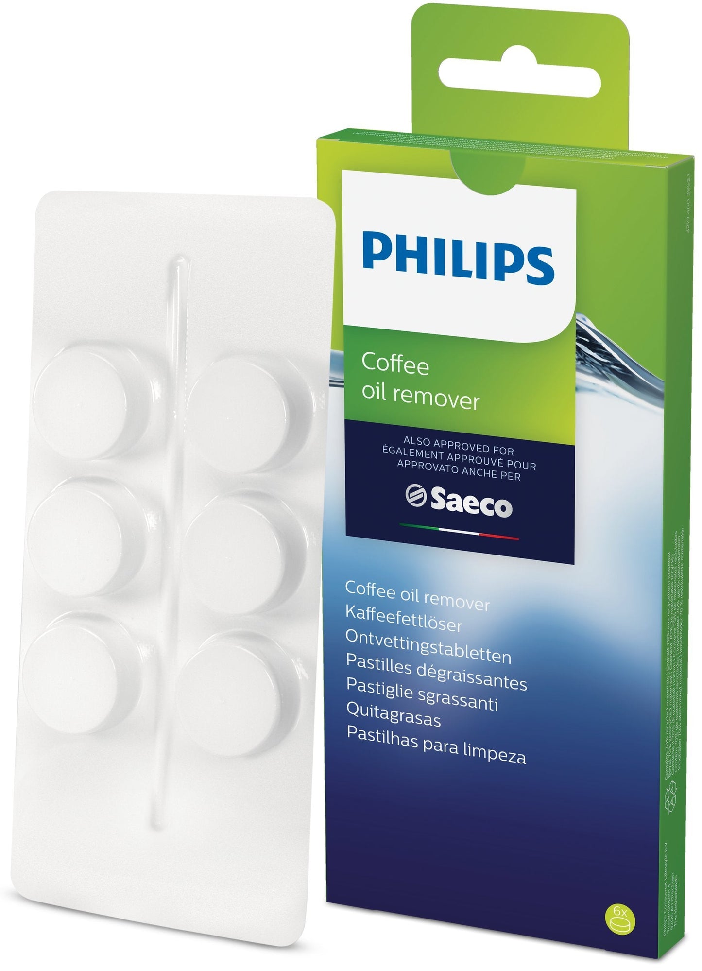 Philips CA6704/10 Coffee Oil Remover, 6 Tablets for Philips, Saeco and Other Fully Automatic Coffee Machines