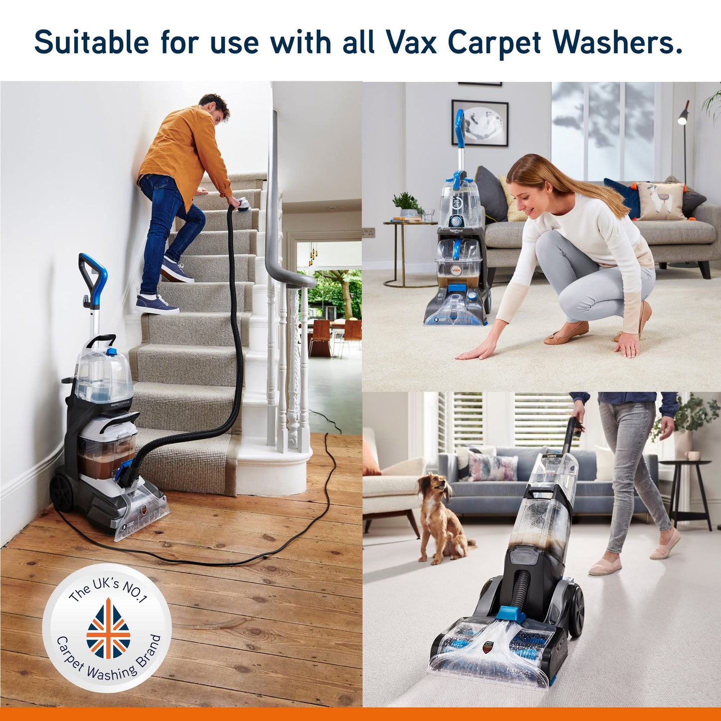 Vax Ultra+ 1.5 Litre Carpet Cleaner Solution | High Performance Carpet Washing - 1-9-137771, Green Ultra+ 1.5L