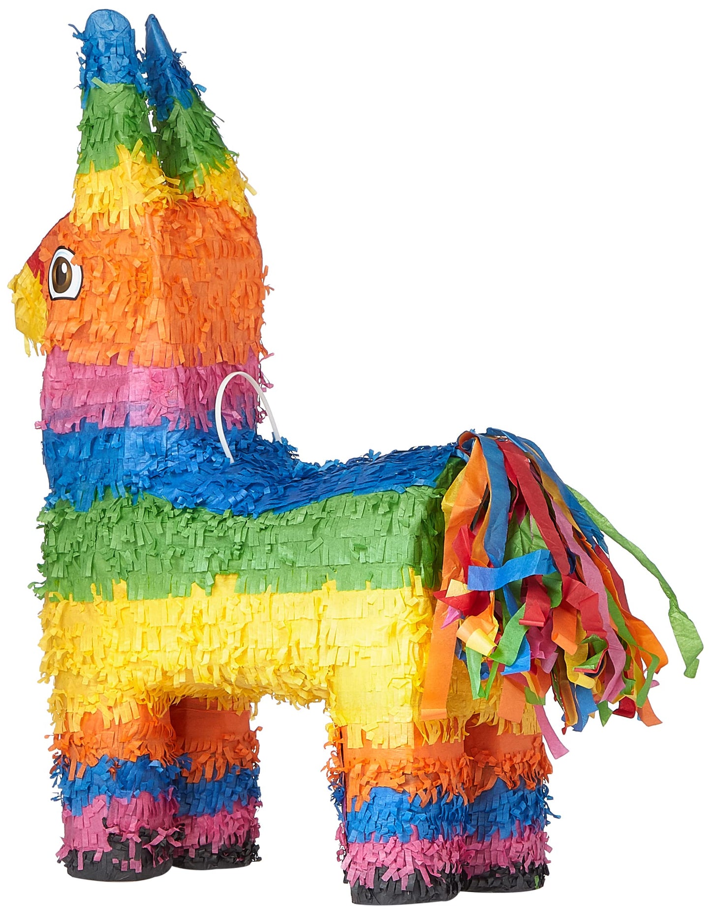 Multicolor Burro-Shaped 3D Pinata (56cm x 35cm) 1 Piece - Durable and Vibrant Design, Perfect for Parties and Celebrations