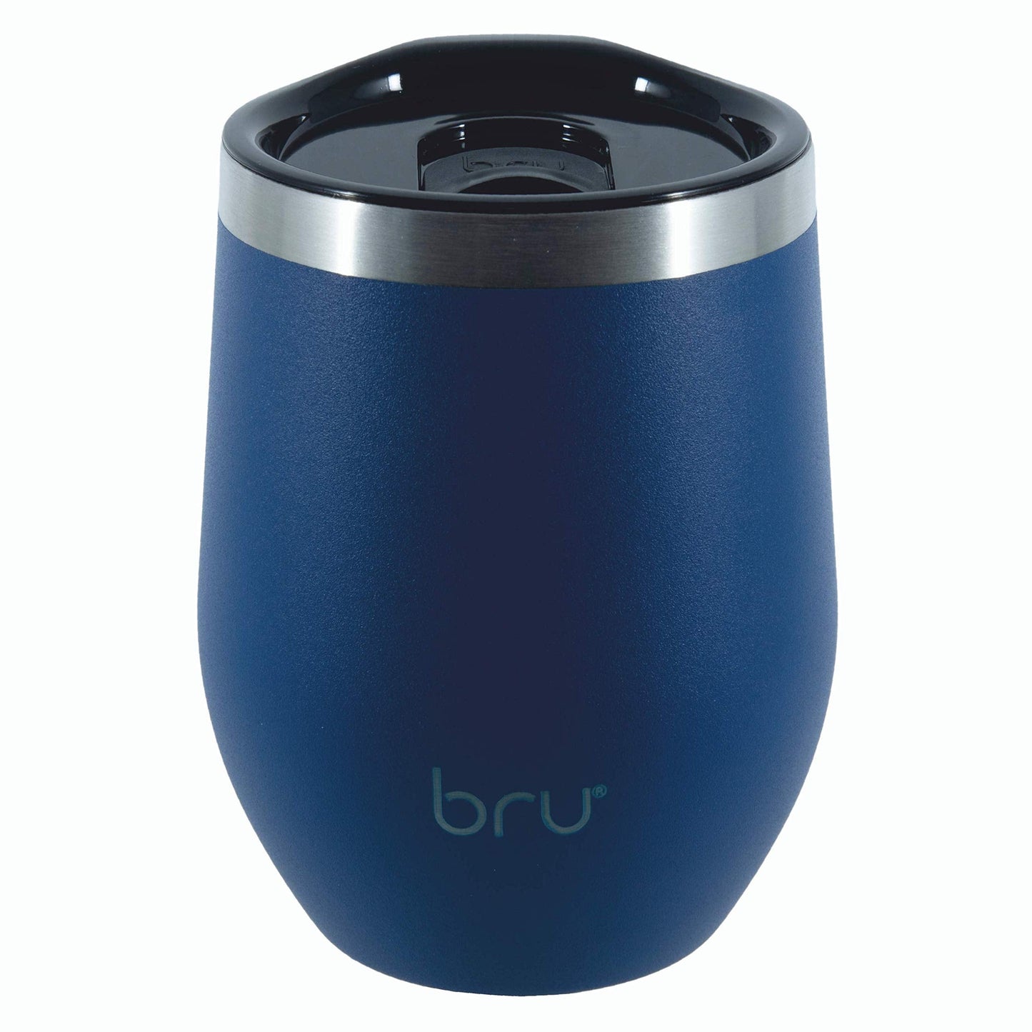 bru Reusable Coffee Cup | Travel Mug | 12oz/340ml | Vacuum Insulated | Stainless Steel | Eco-Friendly Thermal Cup (Blue Planet) Blue Planet