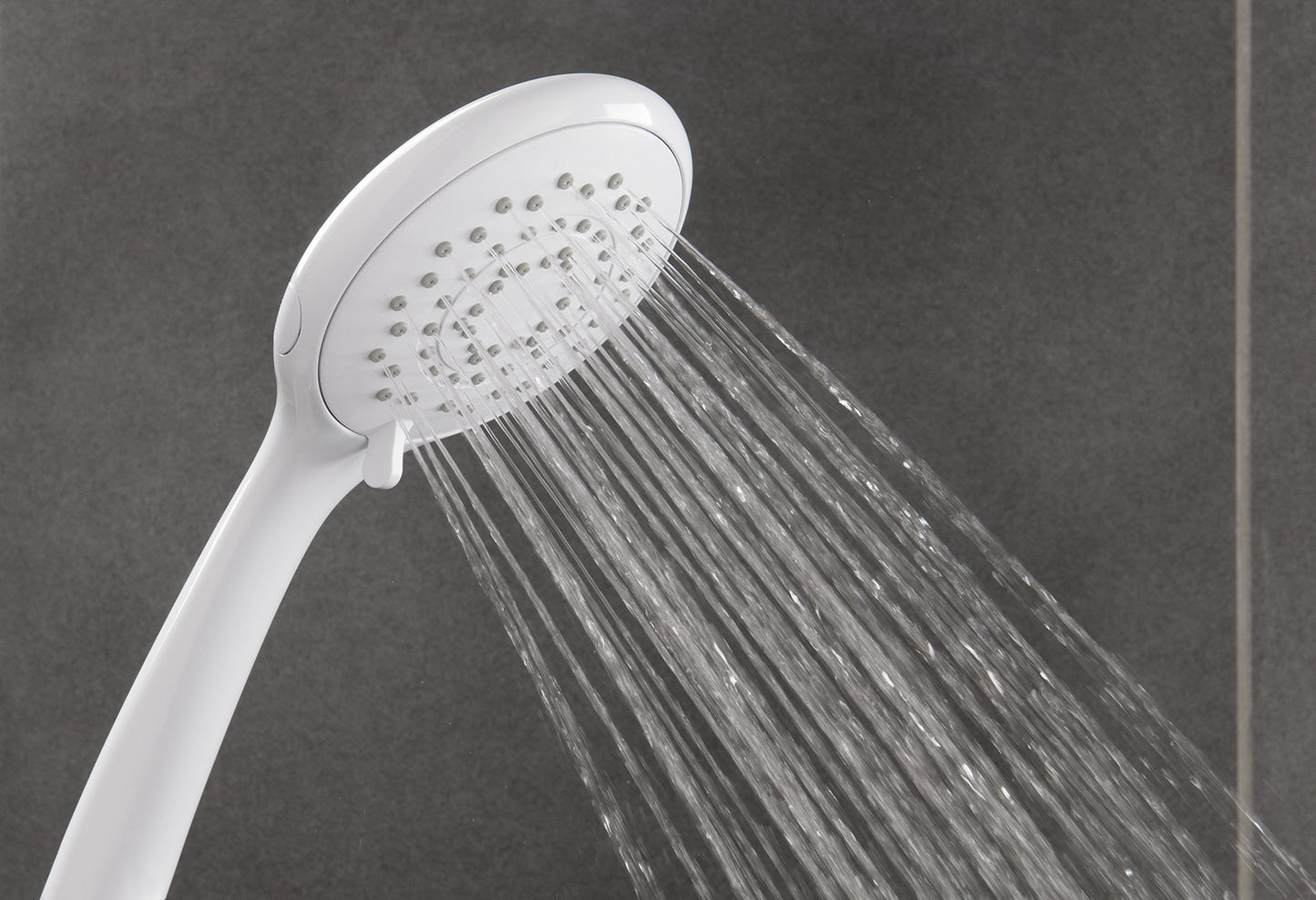 Shower Accessories - Shower Heads - Triton 7000 Series Five Position Shower Head White Stand Alone Single