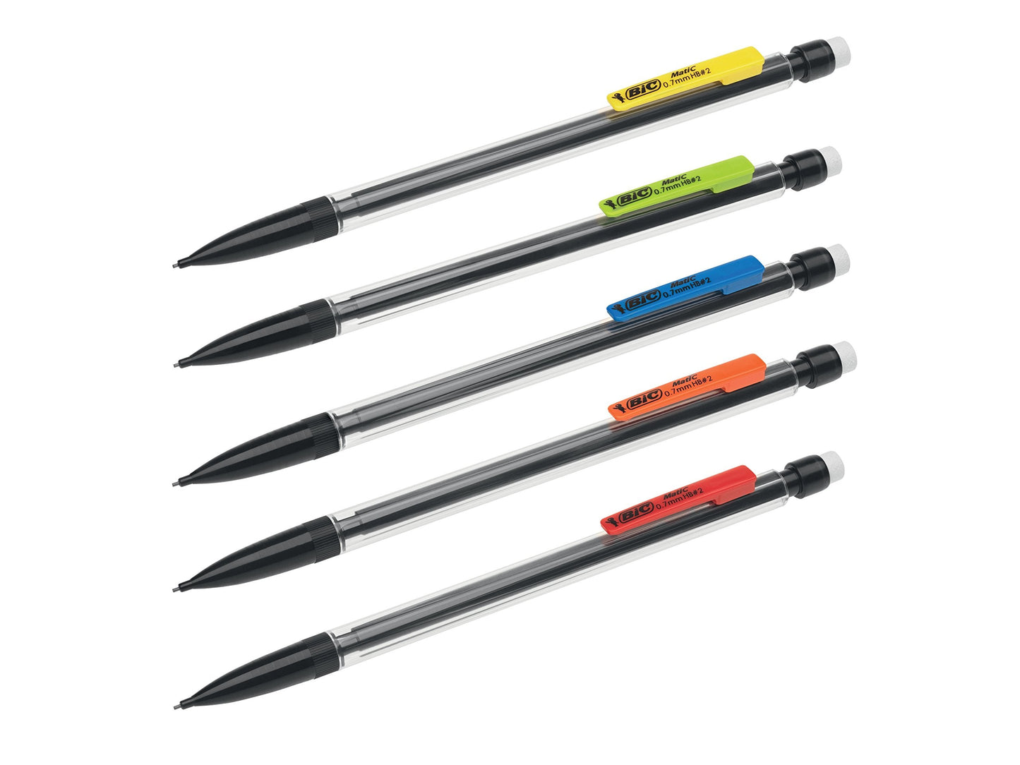 BIC Matic Original 0.7mm Mechanical Pencils 5 Pack, black