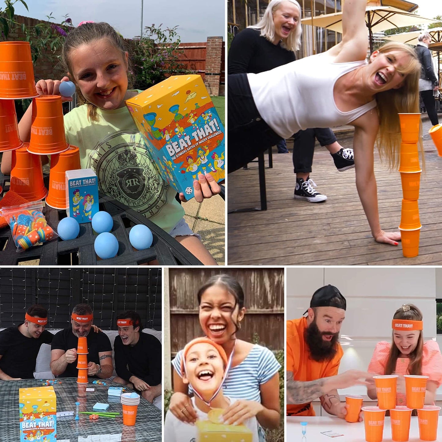 Gutter Games Beat That! - The Bonkers Battle of Wacky Challenges - Family Party Game for Kids & Adults - Card and Board Games for Families - Great Stocking Fillers for Parties & Family Games Nights Main Game