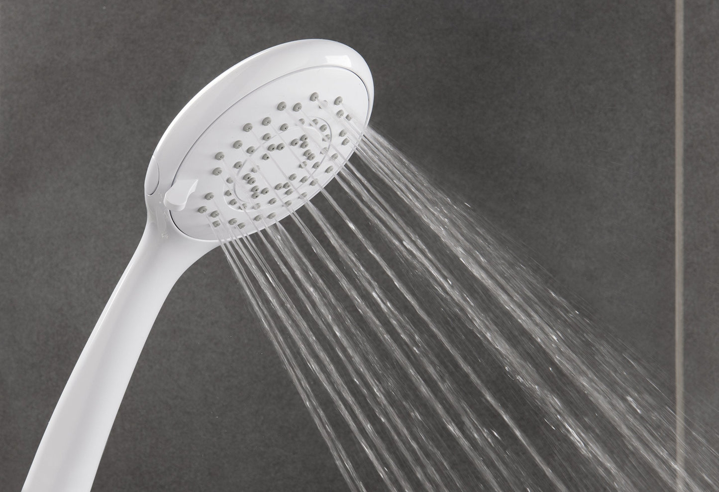 Shower Accessories - Shower Heads - Triton 7000 Series Five Position Shower Head White Stand Alone Single