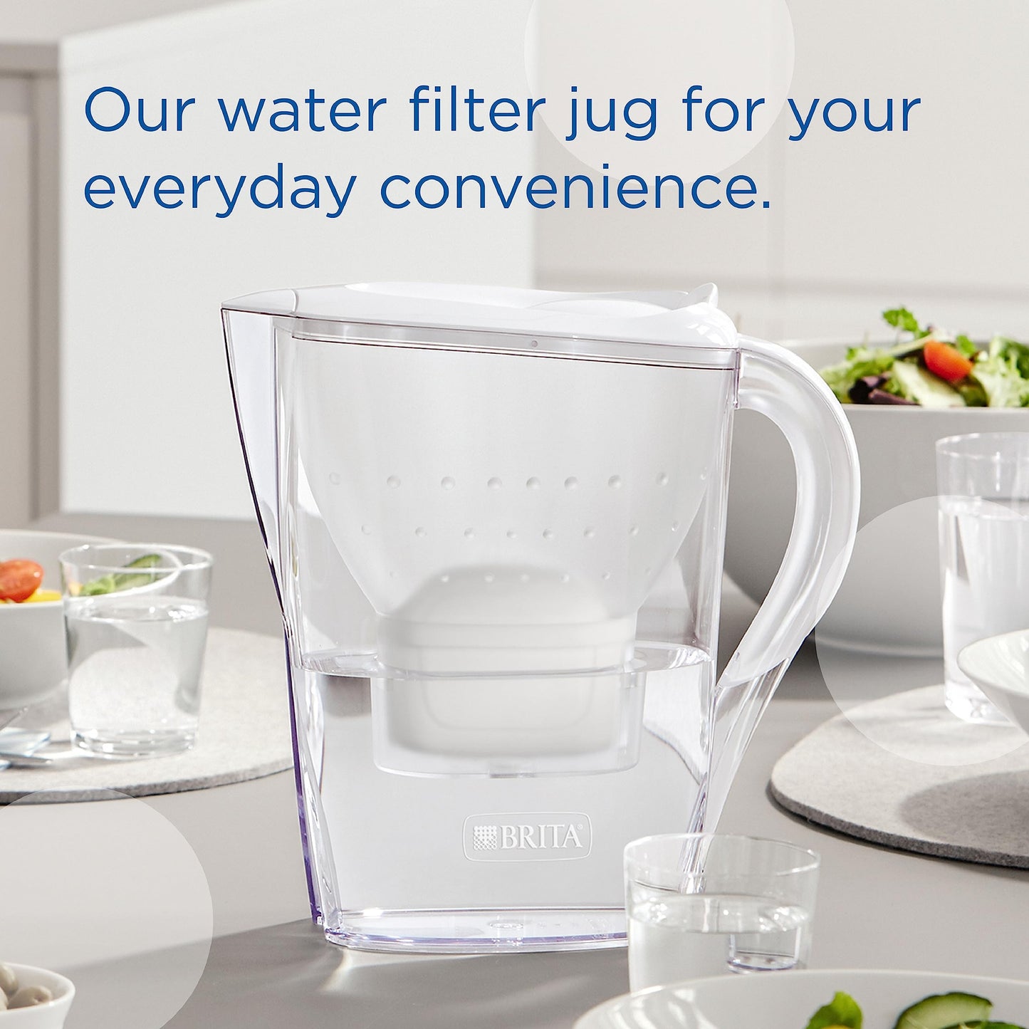 BRITA Marella Water Filter Jug Starter Pack - White (2.4 Litre) with 3x MAXTRA PRO All-in-1 cartridge - fridge-fitting jug with digital LTI and Flip-Lid - now in sustainable Smart Box packaging New Version Maxtra Pro