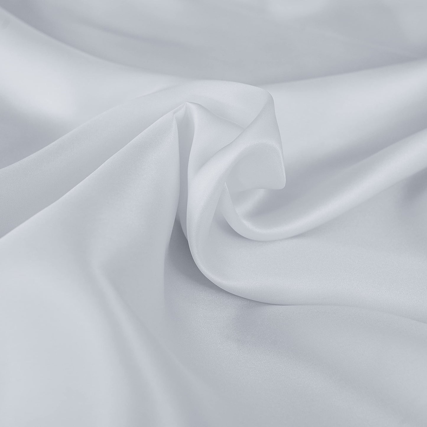 Jasmine Silk 100% Pure Mulberry Silk 19 Momme Charmeuse Silk Pillowcase With Cotton underside for Hair and Skin 1pc 50 x 75 cm Hypoallergenic Envelope Closure (White) White