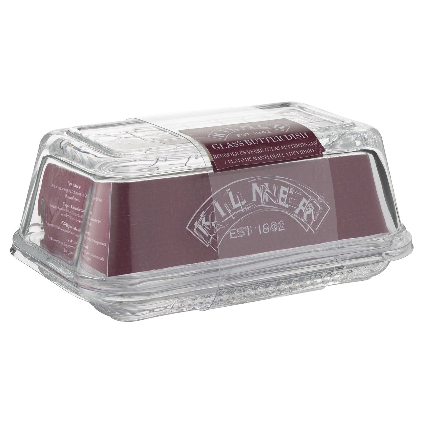 Kilner Vintage Glass Butter Dish with Lid