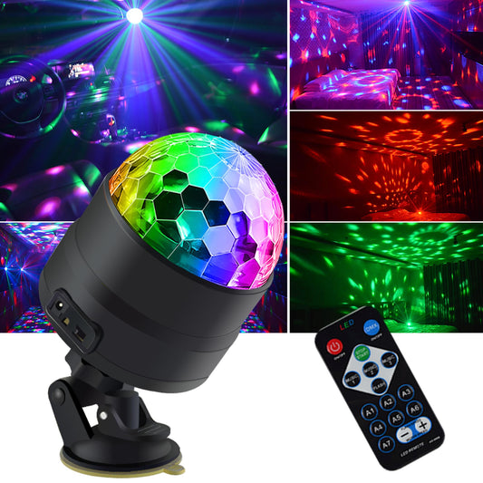 Disco Ball Light Party Lights dj Disco Lights, led Mini Colors Stage Lights Sound Activated Automatic, Strobe Light Halloween Christmas Decoration Lights Happy Birthday Gift Wedding Club Show Rgbw