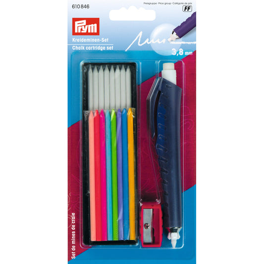 Prym - Chalk Cartridge Set - 1 Piece, Multi Colour, 18 Count (Pack of 1) Modern