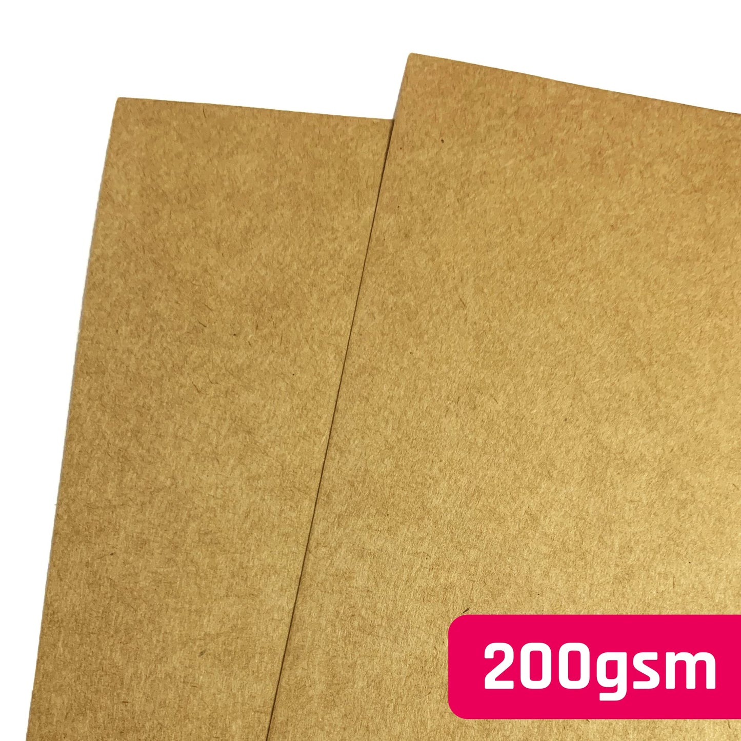 50 Sheets, Brown Kraft Paper Card A4 - 200gsm A4 (50 Sheets)