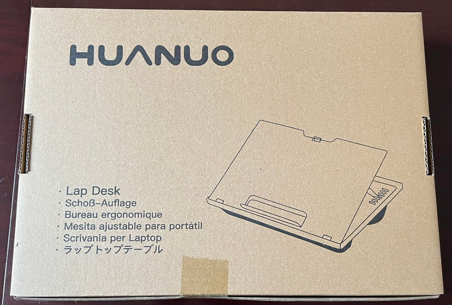 HUANUO Lap Desk, Laptop Tray, Lapdesk with Cushion- Adjustable with 8 Angles, For Notebook, Tablet, Laptop Stand for Desk, Fit up to 15,6", Portable Tray Desk & Suitable for Travel, Work, Home