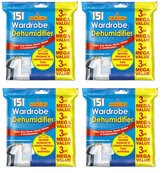 151 Products LTD 12 x Wardrobe Dehumidifier