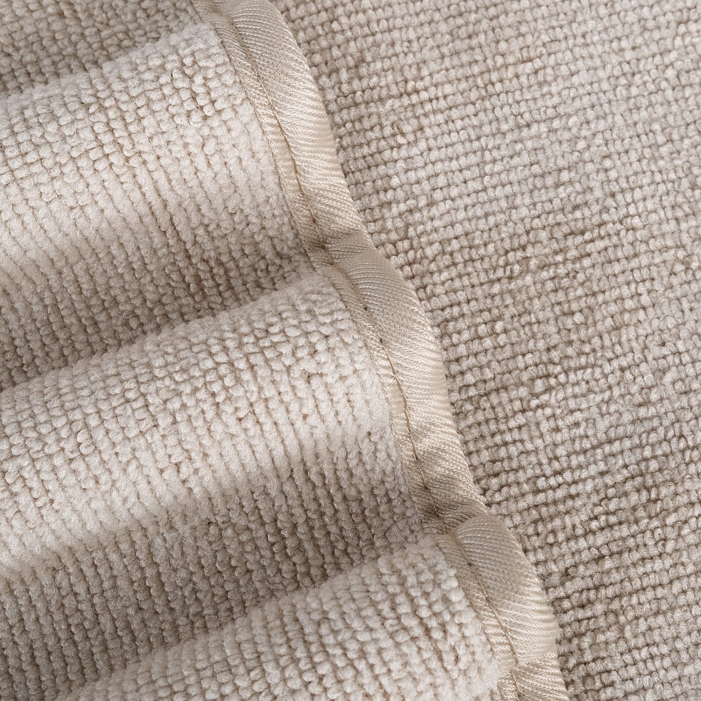 POLYTE Quick Dry Lint Free Microfibre Bath Towel, 76 x 145 cm, Pack of 4 (Beige) Beige