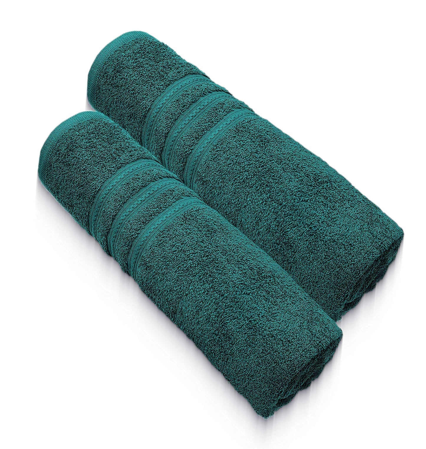 A & B TRADERS Extra Large Jumbo Bath Sheets - Beach Towels 100% Cotton | Huge Size 85 x 200 cm | Pack of 2 (Teal) Teal