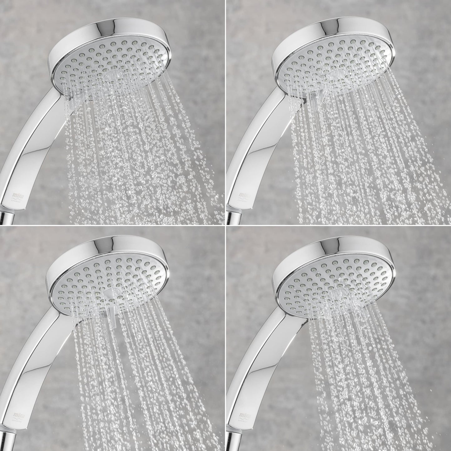 Mira Showers Citrus Shower Head 5 Spray Shower Head 110mm Chrome 2.1957.001