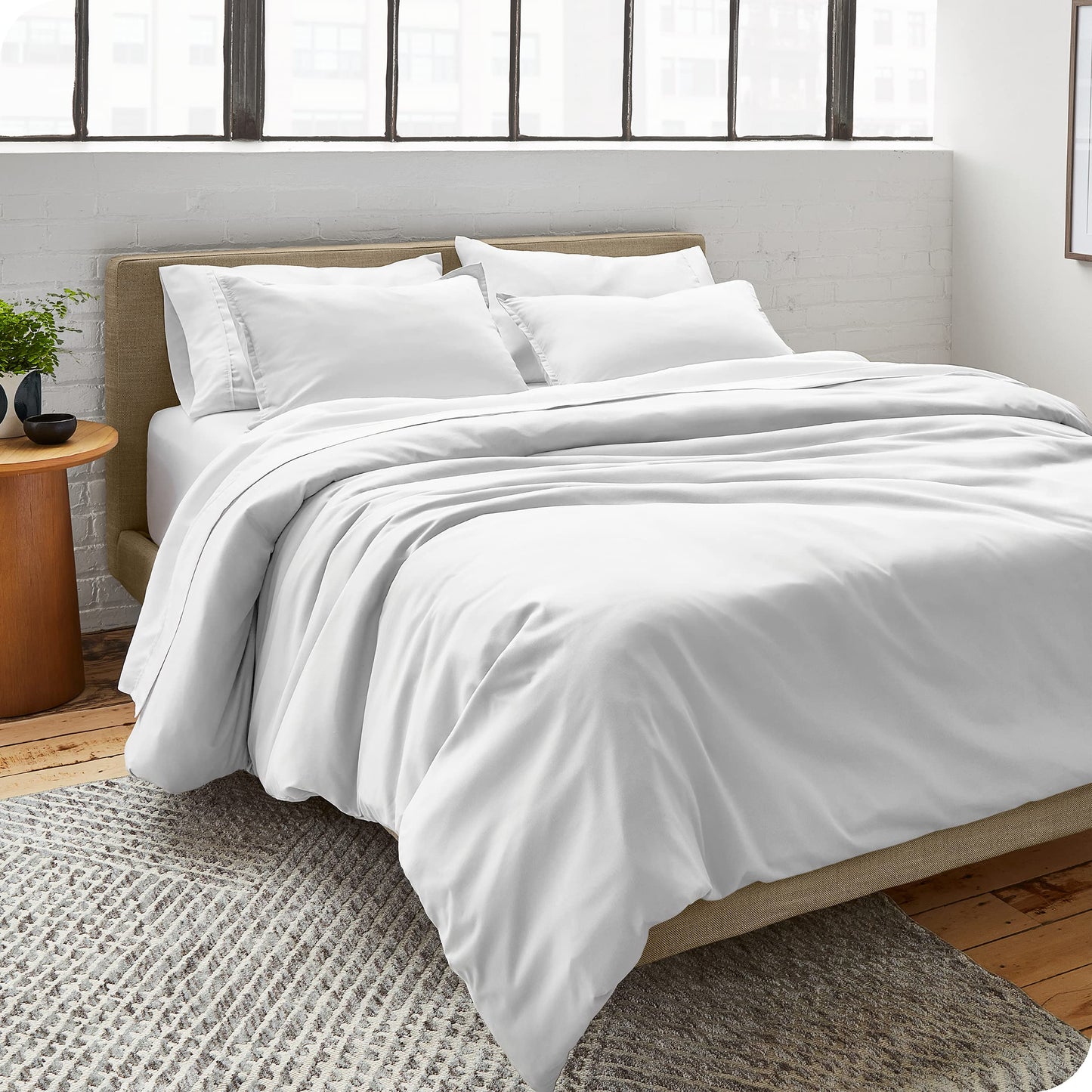 Bare Home Duvet Cover Set King Size - Premium 1800 Ultra-Soft Duvet Cover Set - Lightweight - Cooling Duvet Cover - Bed Duvet Cover with 2 Pillowcases (King, White) 01 - White