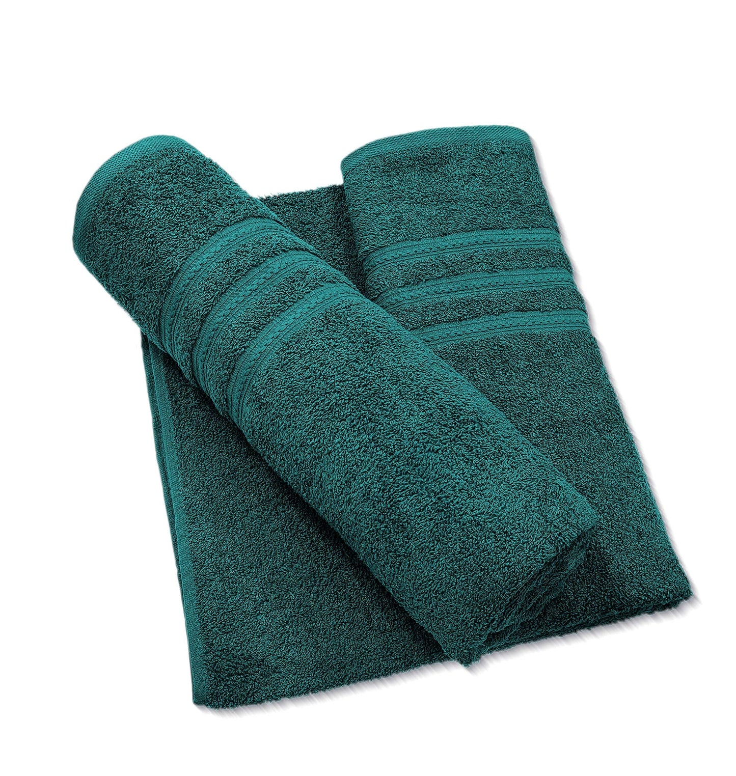 A & B TRADERS Extra Large Jumbo Bath Sheets - Beach Towels 100% Cotton | Huge Size 85 x 200 cm | Pack of 2 (Teal) Teal