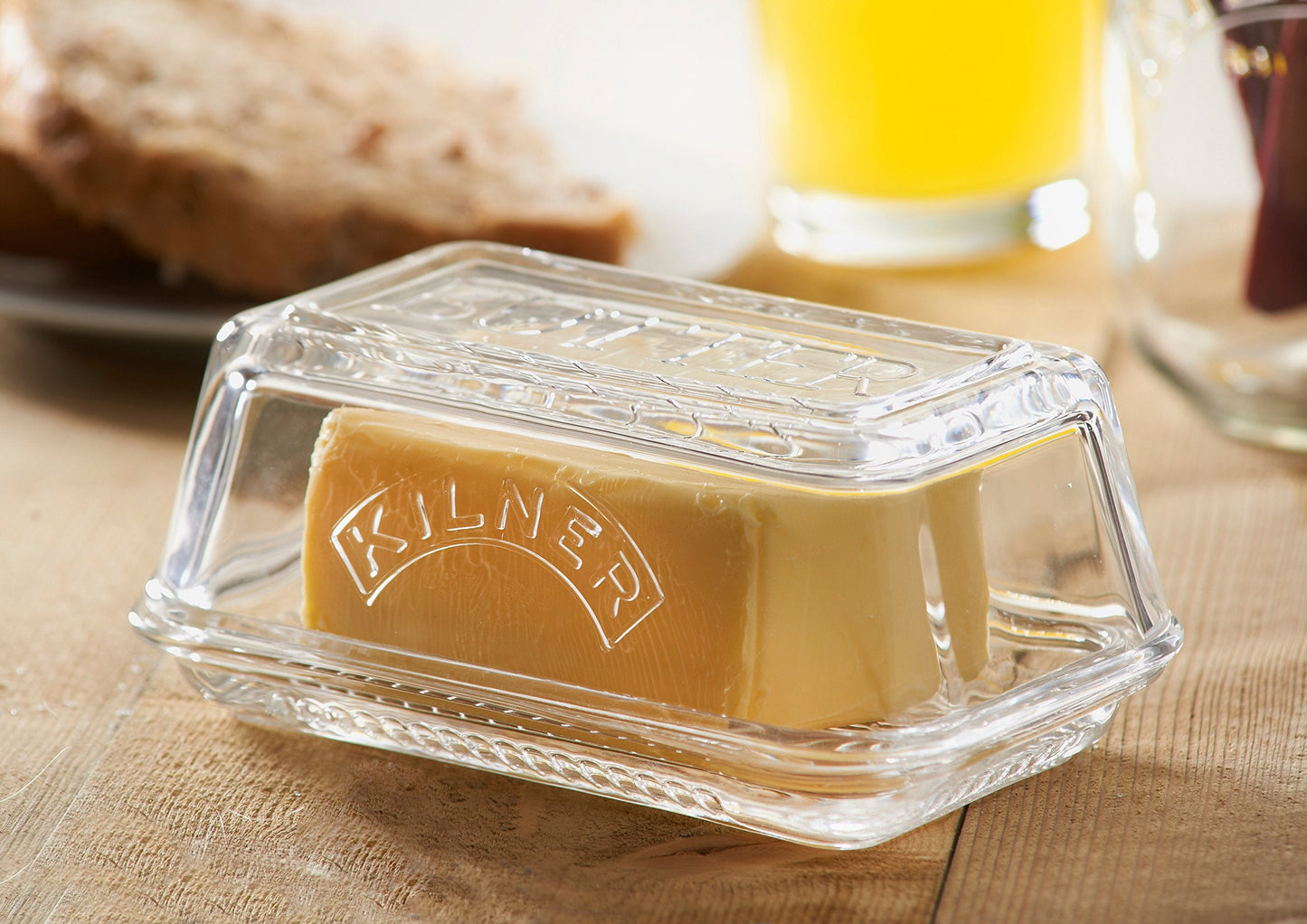 Kilner Vintage Glass Butter Dish with Lid