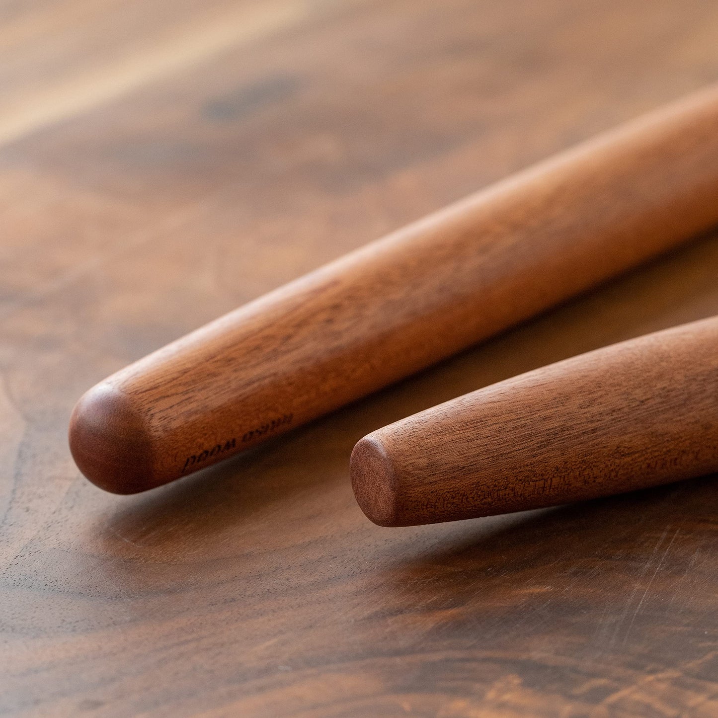 Muso Wood Rolling Pin for Baking Non Stick Wooden French Rolling pin 40cm, Tapered Rolling pin for Fondant, Pastry, Pizza, Cookie, Pie Crust(Sapele Wood Roller) French 40cm