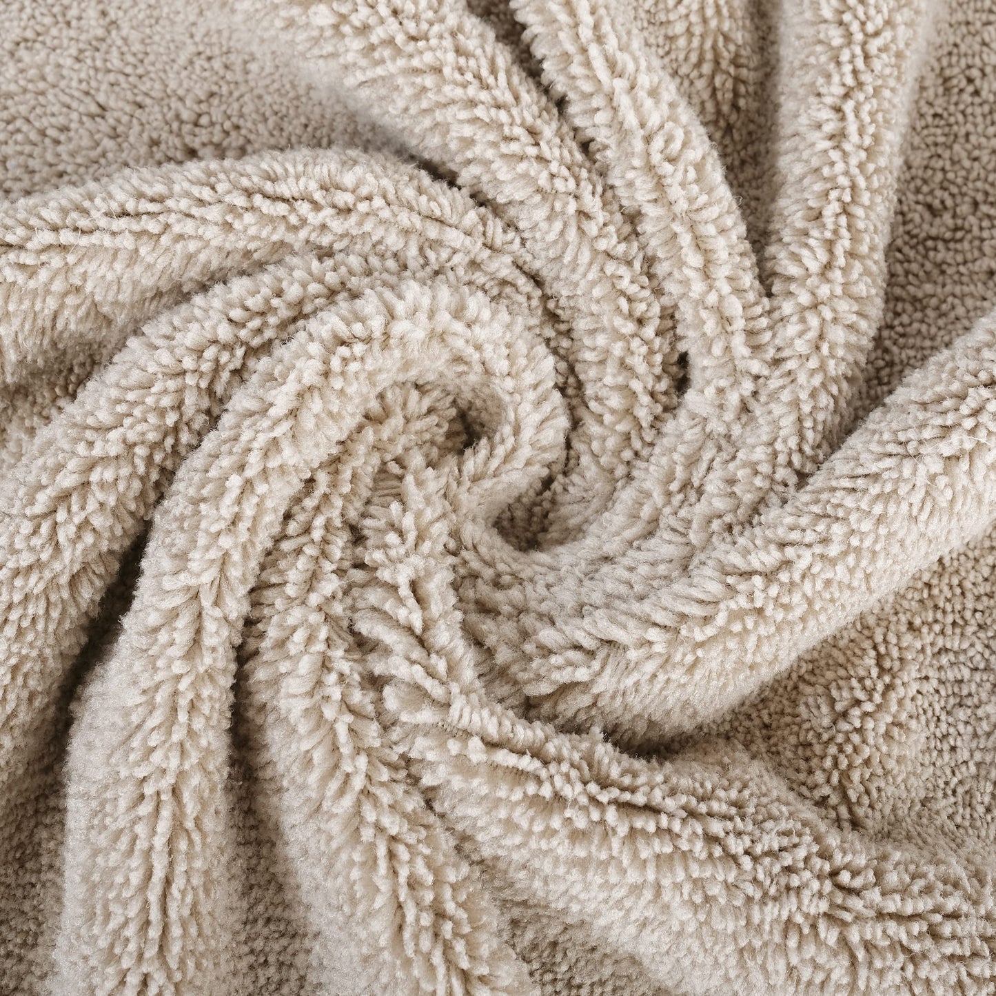 POLYTE Quick Dry Lint Free Microfibre Bath Towel, 76 x 145 cm, Pack of 4 (Beige) Beige