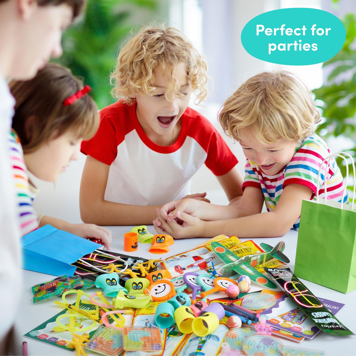 THE TWIDDLERS - 120 Premium Assorted Party Bag Fillers for Kids - Goodie Loot Bag Pinata Fillers, Birthday Party Gift Favours, Classroom Rewards, Game Prizes for Boys & Girls