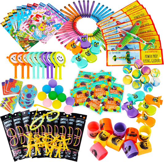 THE TWIDDLERS - 120 Premium Assorted Party Bag Fillers for Kids - Goodie Loot Bag Pinata Fillers, Birthday Party Gift Favours, Classroom Rewards, Game Prizes for Boys & Girls